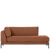 Wohnen Modulsofa Recamiere in Rost Braun - Brixx