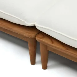 Wohnen Modulsofa Teak aus zwei Elementen - Palm