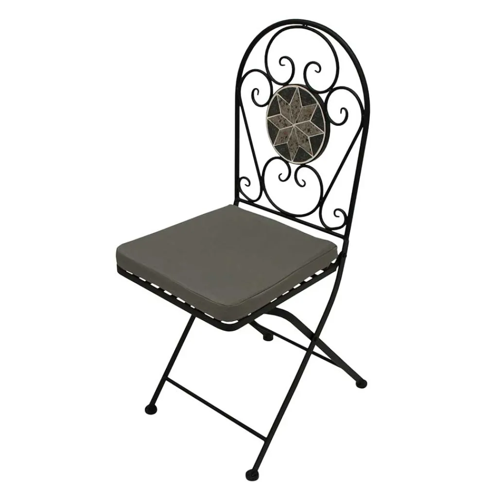 Wohnen Mosaik Gartenstühle klappbar - Tasmania (2er Set)