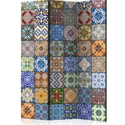 Wohnen Muster Kachel Optik Paravent in Bunt - Nany