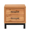 Wohnen Nachtkommode aus Kernbuche & Eisen - Dimphi