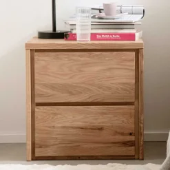 Wohnen Nachttische*Nachtkommode aus massivem Eichenholz - Villa