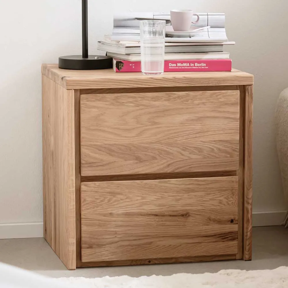 Wohnen Nachttische*Nachtkommode aus massivem Eichenholz - Villa