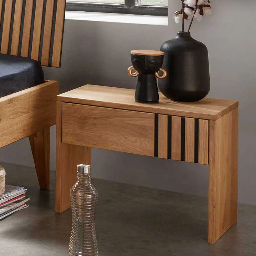 Wohnen Nachtkommode aus Wildeiche Massivholz geölt - Manarola