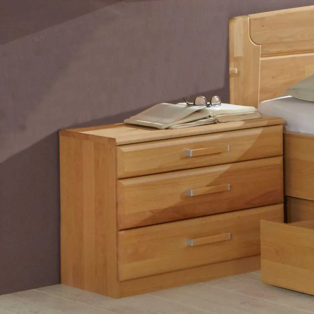 Wohnen Nachtkommode Bordeaux aus Erle (2er Set)