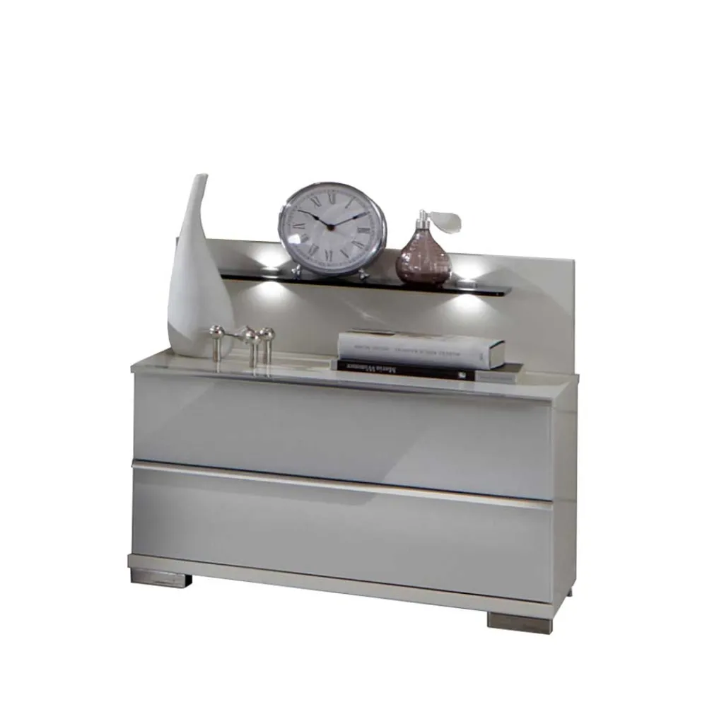 Wohnen Nachtkommode Donpiave mit Glasablage