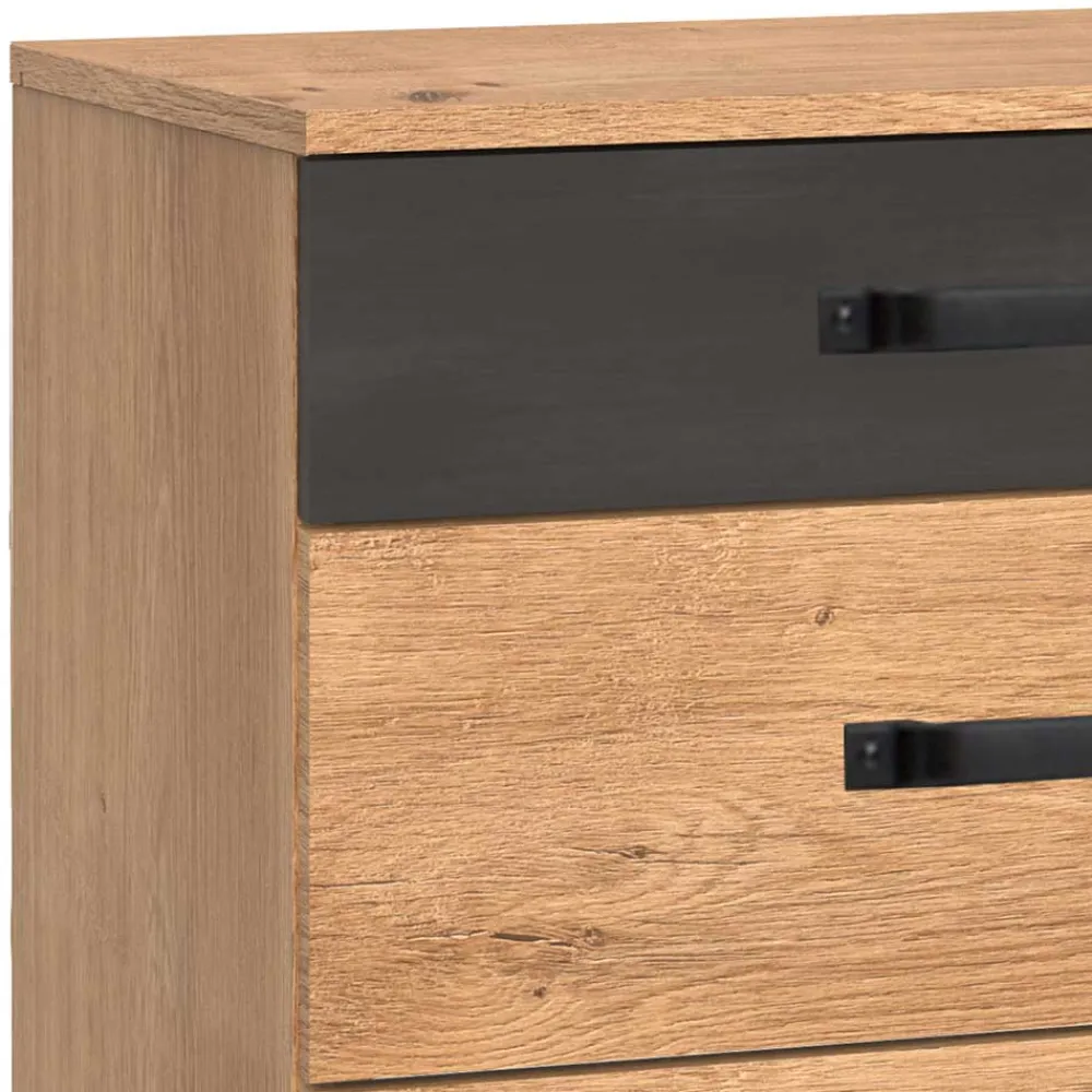 Wohnen Nachtkommode im Industry und Loft Stil - Bram