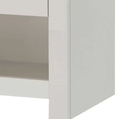 Wohnen Skandinavische Möbel|Weiße Möbel*Nachtkommode in Cremeweiß mit Eiche - Langoona