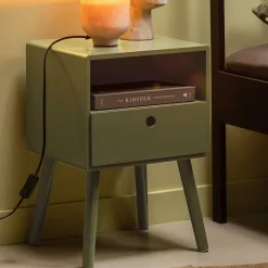 Wohnen Nachtkommode in Dunkelgrün - Joi