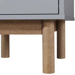 Wohnen Nachtkommode in Grau mit Eiche - Caldaro