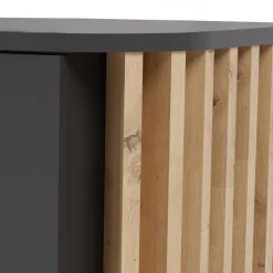 Wohnen Nachtkommode in Grau und Wildeiche - Penzanca