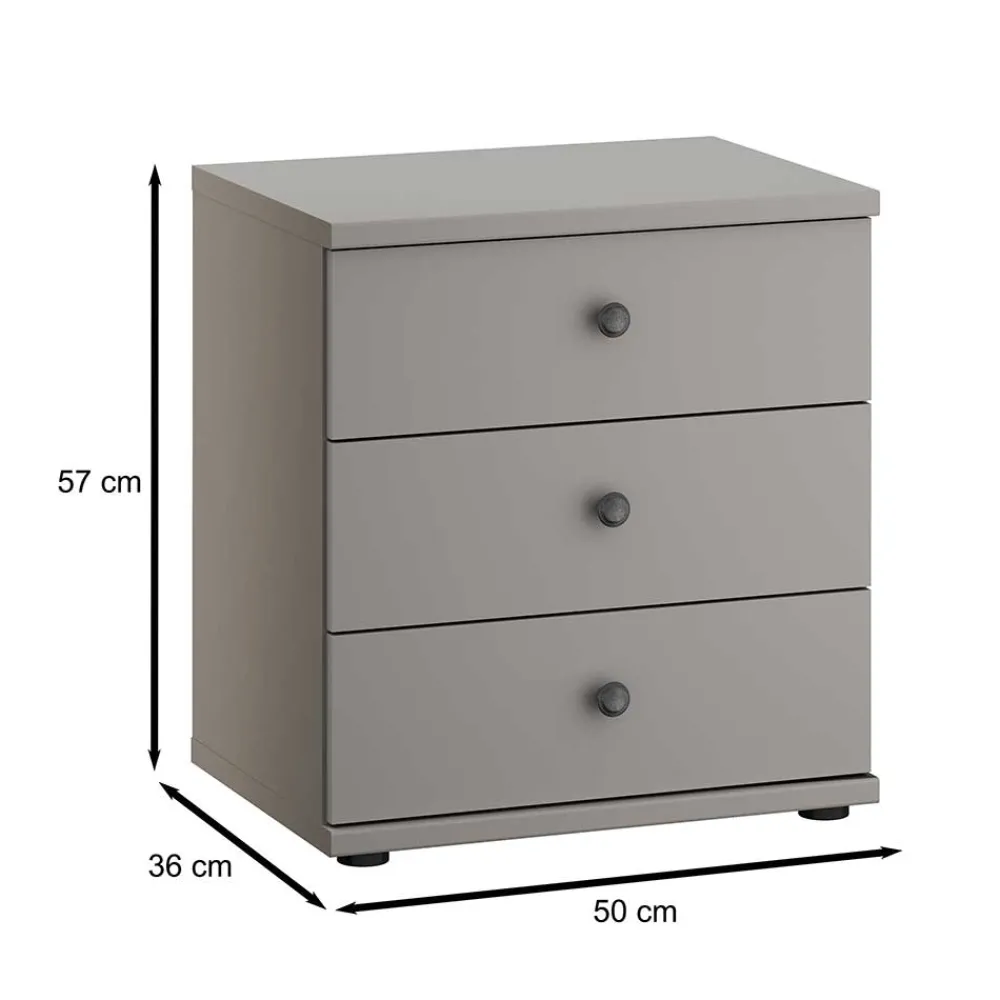Wohnen Nachtkommode in Hellgrau - Ridonna