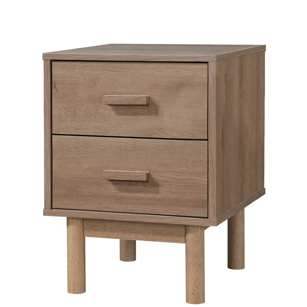 Wohnen Nachttische*Nachtkommode in Holzoptik Eiche - Benns