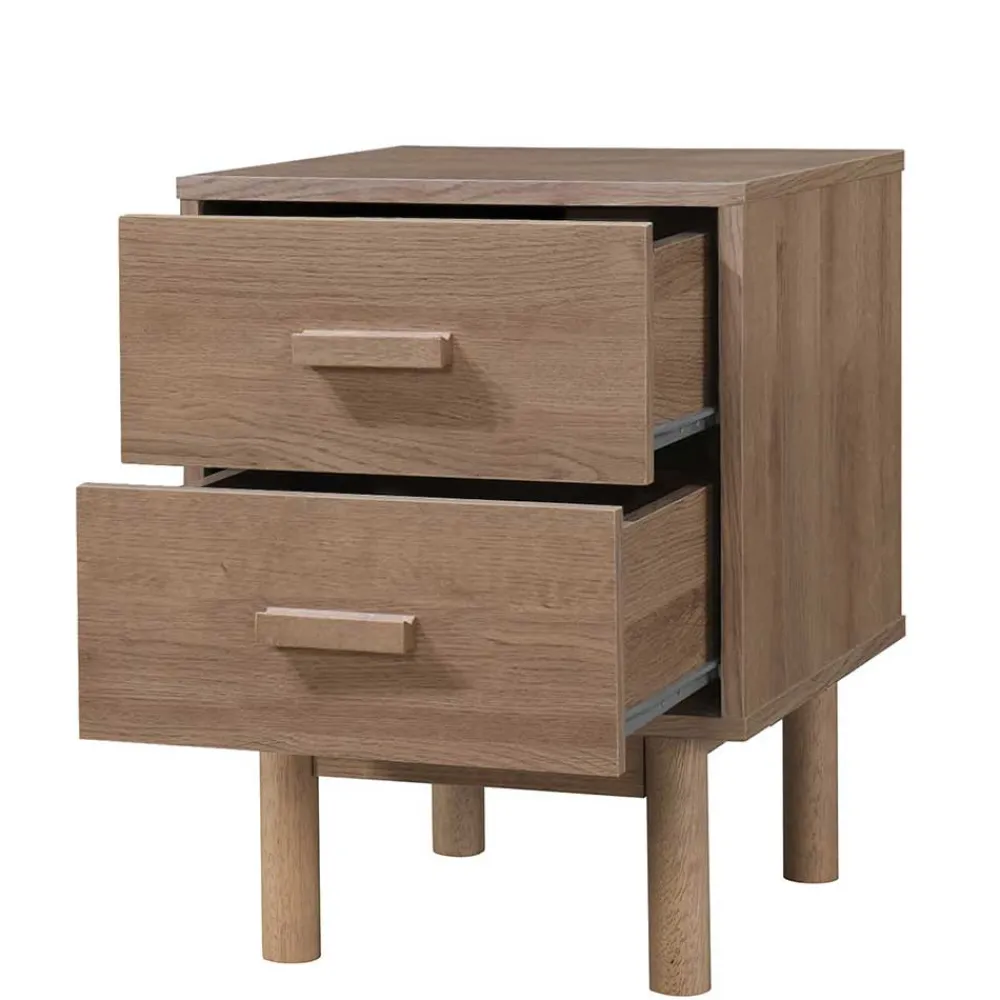 Wohnen Nachttische*Nachtkommode in Holzoptik Eiche - Benns