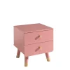 Wohnen Nachtkommode in Rosa & Gold - Abelonia