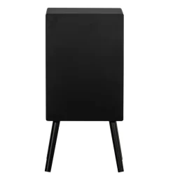 Wohnen Schwarze Möbel|Nachttische*Nachtkommode in Schwarz - Borkata