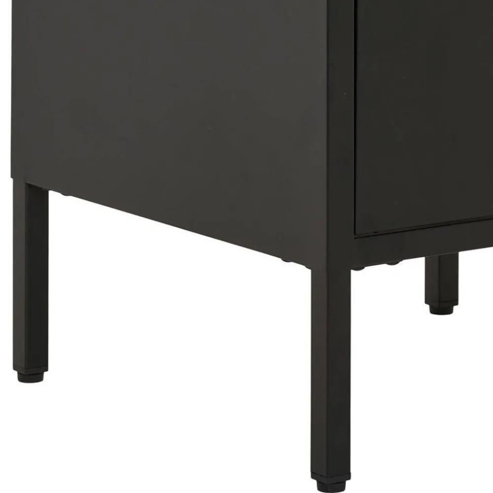 Wohnen Nachtkommode in Schwarz mit Gold - Singular