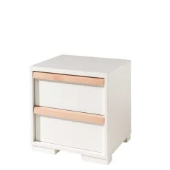 Wohnen Nachtkommode in Weiß & Buche - Eldrus