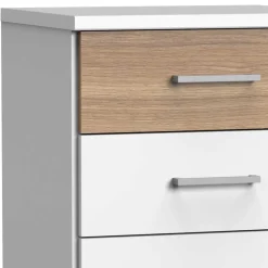 Wohnen Nachttische*Nachtkommode in Weiß & Eiche - Calassina
