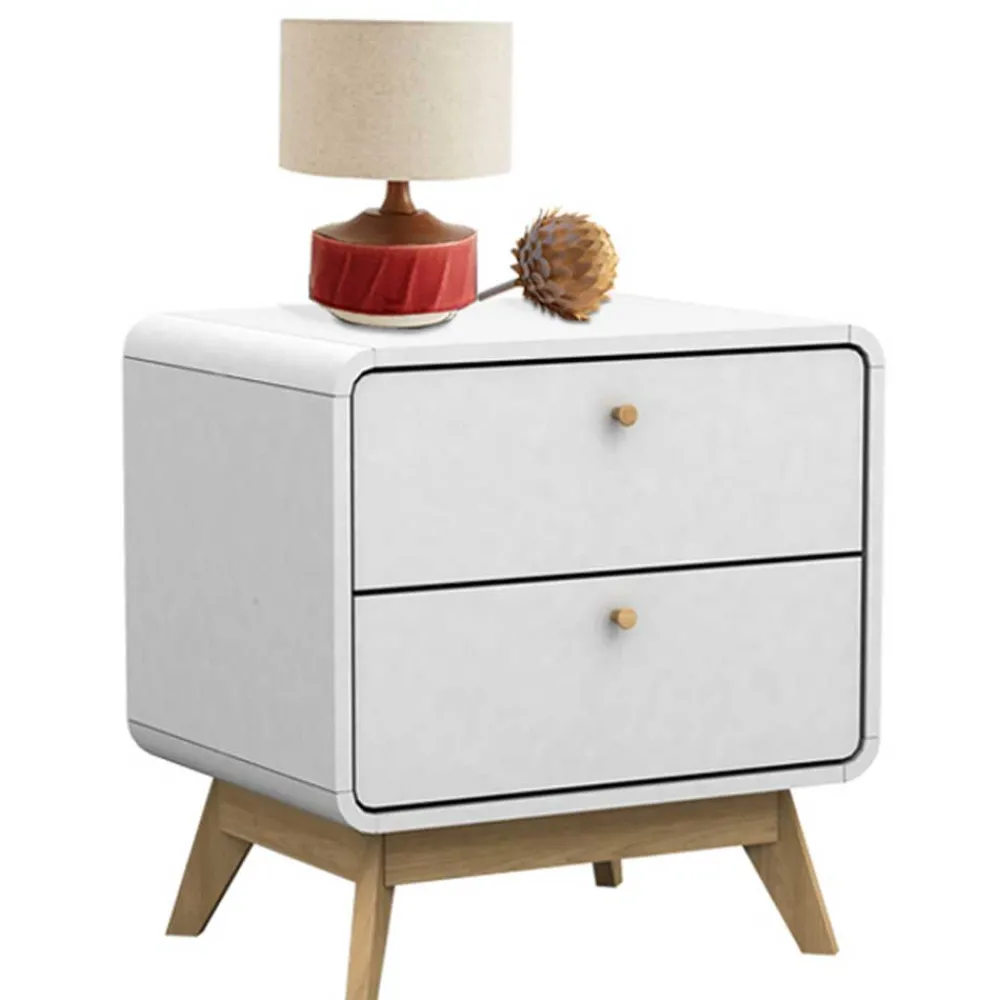 Wohnen Nachttische|Kommoden*Nachtkommode in Weiß mit Eiche - Kolreva