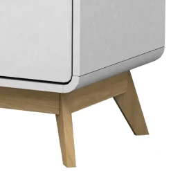 Wohnen Nachttische|Kommoden*Nachtkommode in Weiß mit Eiche - Kolreva