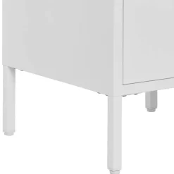 Wohnen Nachttische|Kommoden*Nachtkommode in Weiß mit Gold - Lititia