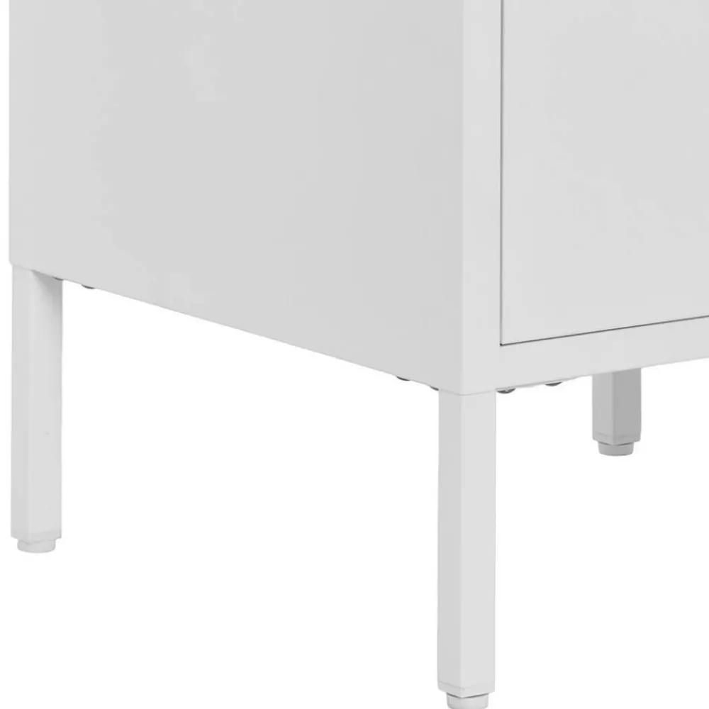 Wohnen Nachttische|Kommoden*Nachtkommode in Weiß mit Gold - Lititia