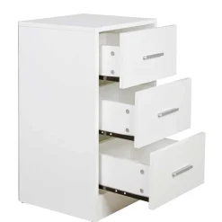 Wohnen Nachttische|Kommoden*Nachtkommode in Weiß mit Metallgriffen - Guantama