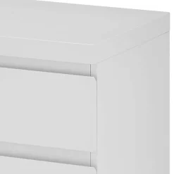 Wohnen Nachttische|Kommoden*Nachtkommode in Weiß mit Schwarz - Atela