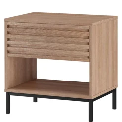 Wohnen Kommoden|Nachttische*Nachtkommode mit einer Schublade und Fach - Lunira