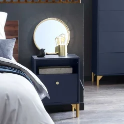 Wohnen Nachttische|Kommoden*Nachtkommode mit Fach und Schublade - Inbano