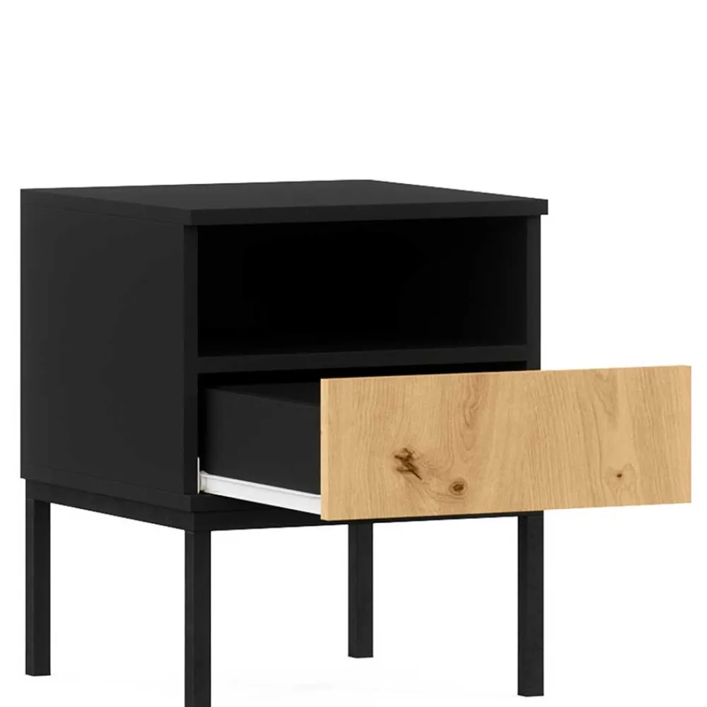 Wohnen Nachtkommode mit Fach und Schublade - Cavan