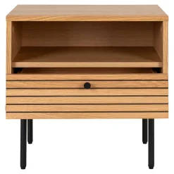 Wohnen Nachtkommode mit Fach und Schublade - Virona