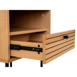 Wohnen Nachtkommode mit Fach und Schublade - Virona