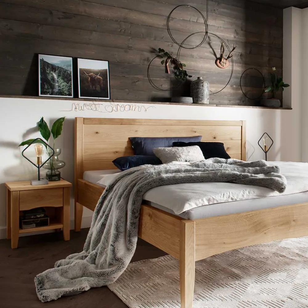 Wohnen Nachttische*Nachtkommode mit Schublade und Fach - Adeira