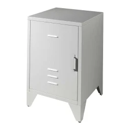 Wohnen Nachtkommode mit Tür in Grau - Grandios