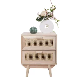 Wohnen Kommoden|Rattanmöbel*Nachtkommode mit Wiener Geflecht - Oncinasa