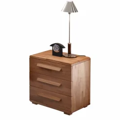 Wohnen Nachttische*Nachtkommode Nesmina mit drei Schubladen