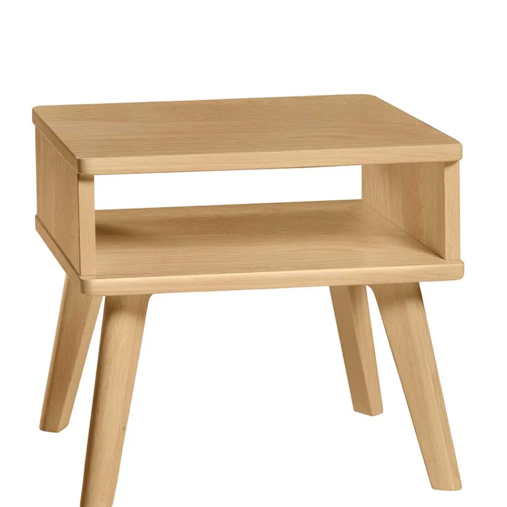 Wohnen Nachtkonsole aus Holz Eiche hell - Ilatada