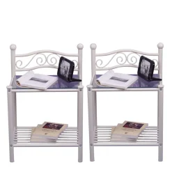 Wohnen Italienische Möbel|Kommoden*Nachtkonsole Barret in Weiß