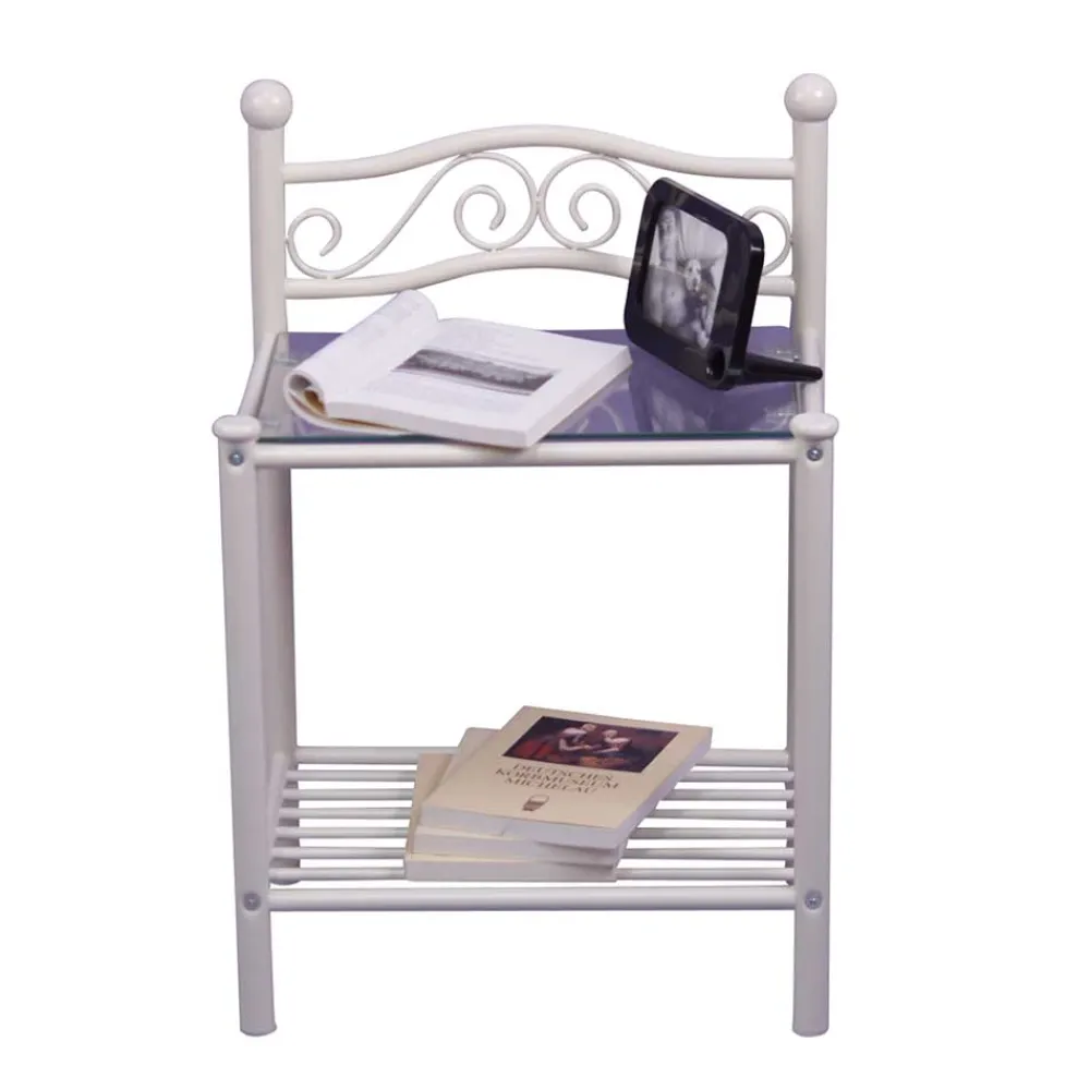 Wohnen Italienische Möbel|Kommoden*Nachtkonsole Barret in Weiß