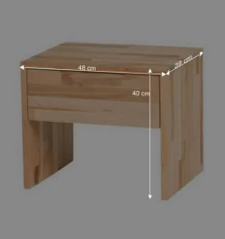 Wohnen Nachttische*Nachtkonsole Brains aus Kernbuche Massivholz
