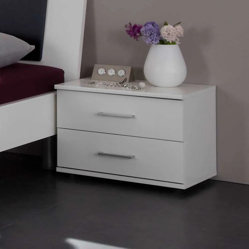 Wohnen Nachttische*Nachtkonsole Flurina in Alpinweiß