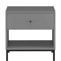 Wohnen Nachttische*Nachtkonsole in Grau mit Schwarz - Lagista