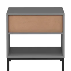 Wohnen Nachttische*Nachtkonsole in Grau mit Schwarz - Lagista