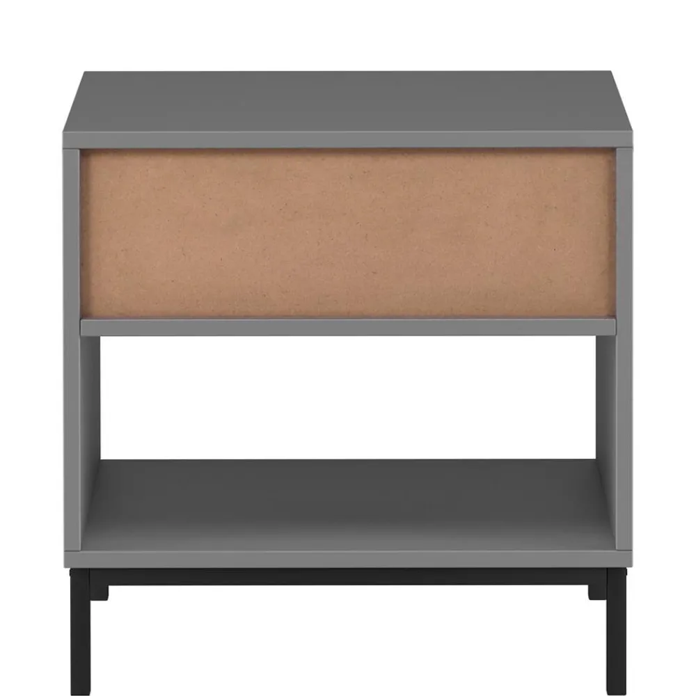 Wohnen Nachttische*Nachtkonsole in Grau mit Schwarz - Lagista