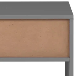 Wohnen Nachttische*Nachtkonsole in Grau mit Schwarz - Lagista