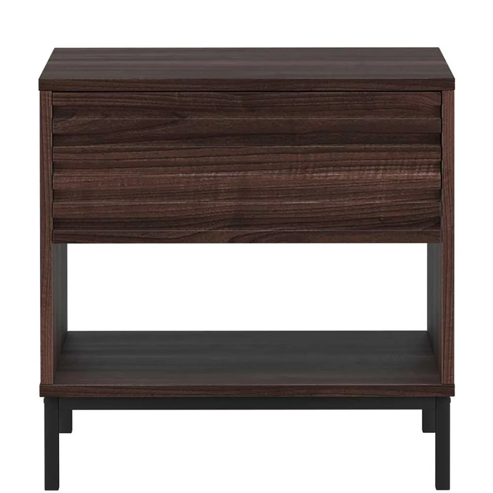 Wohnen Nachtkonsole in Walnuss Holzoptik - Teleska