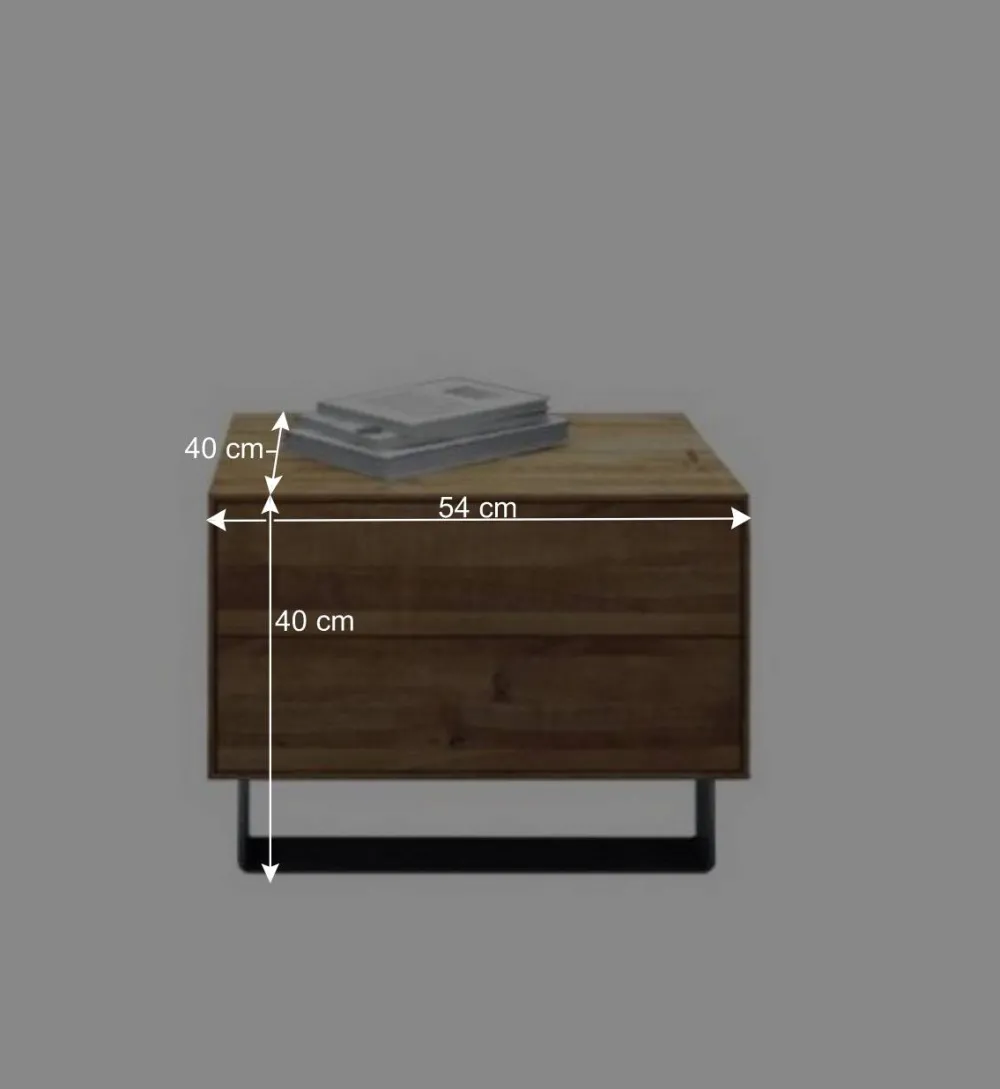 Wohnen Nachtkonsole Manzey aus Wildeiche Massivholz