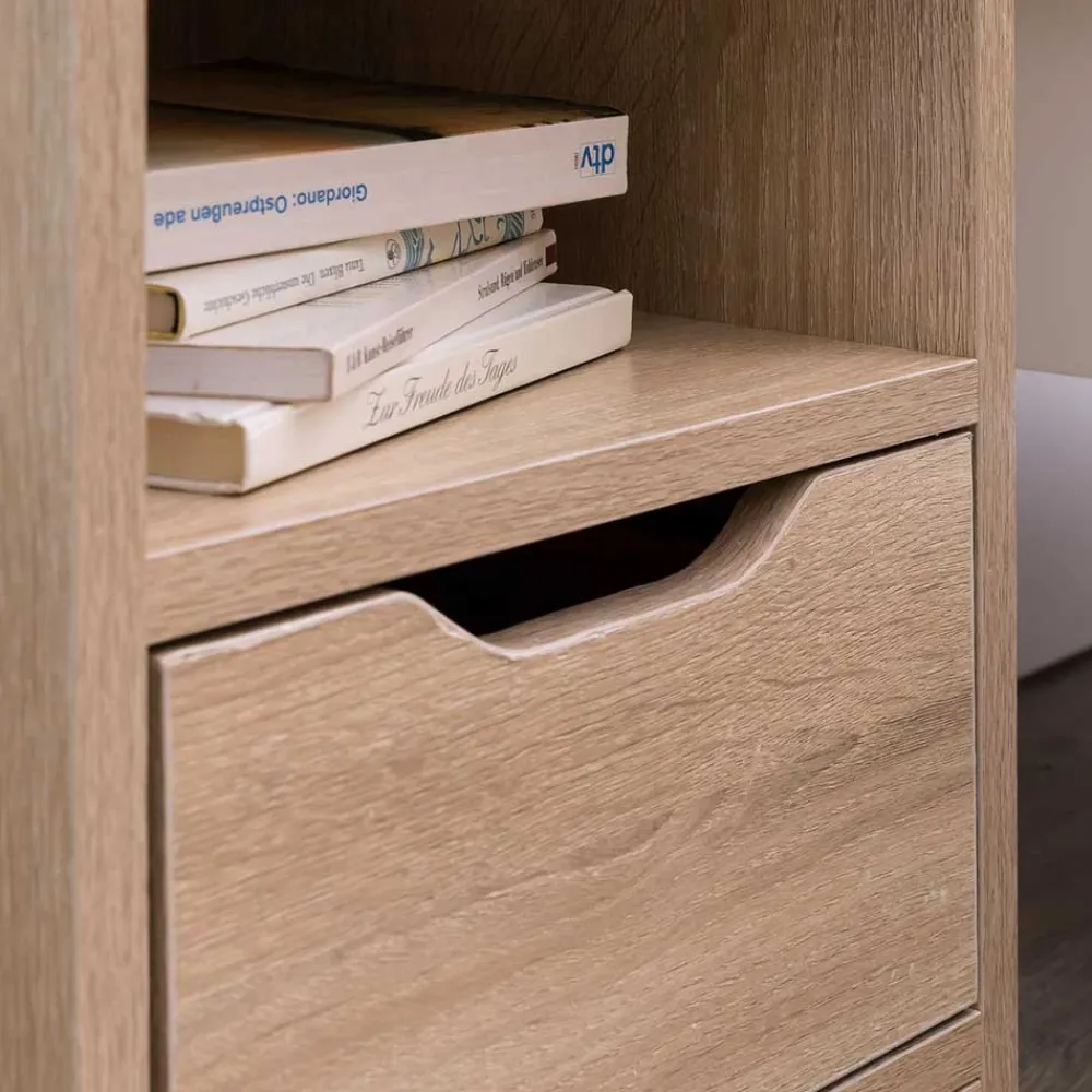 Wohnen Nachtkonsole mit Fach und Schublade - Mavricara